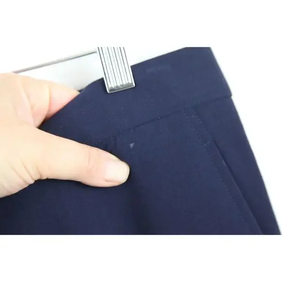 Ralph Lauren Black Label Vintage Navy Blue Dress Pants Size 10 Vintage 90s Wool - Picture 2 of 10